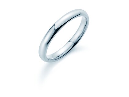 Ring Classic 3mm in 14K Weißgold poliert