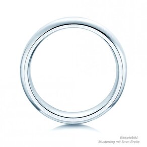Ring Classic 3mm in 14K Weißgold poliert