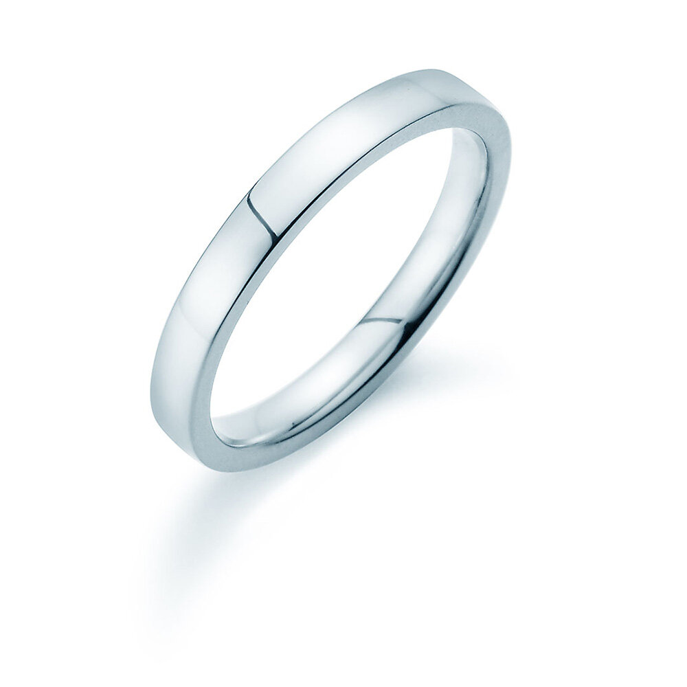 Ring Modern 3mm in Silber 925/- poliert
