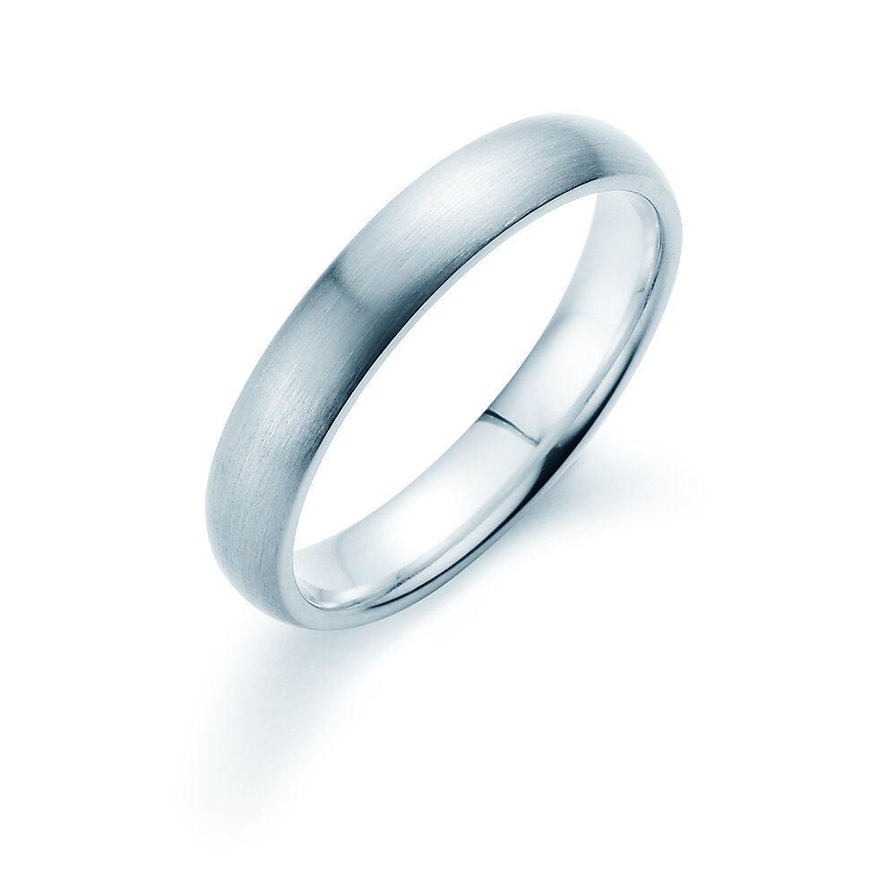 Ring Classic 4mm in Silber 925/- matt