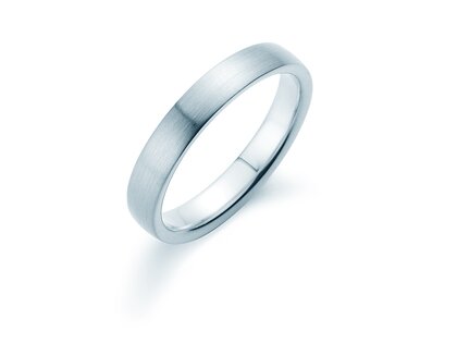 Ring Infinity 3,5mm in 9K Weißgold matt