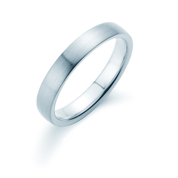 Ring Infinity 3,5mm in 9K Weißgold matt