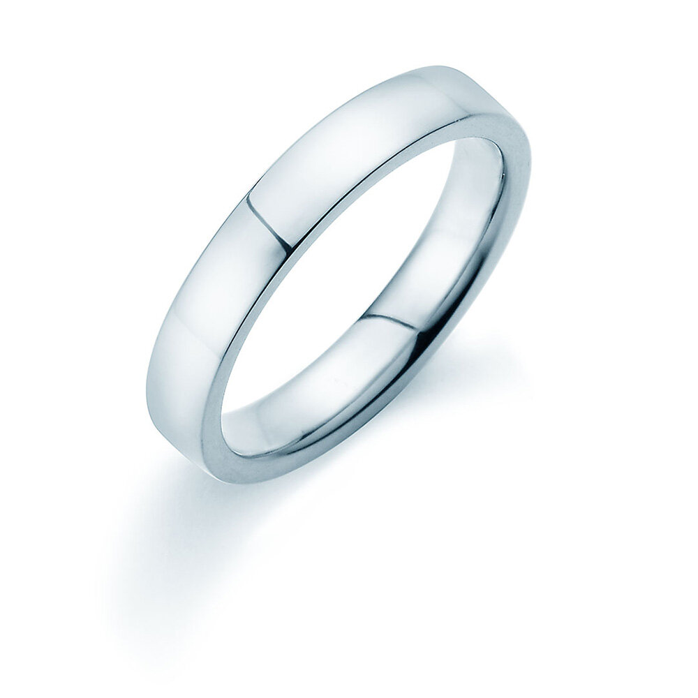 Ring Modern 4mm in Silber 925/- poliert