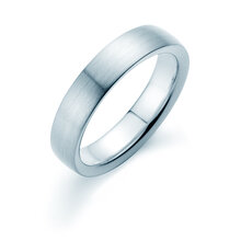 Ring Infinity 4,5mm in 9K Weißgold matt