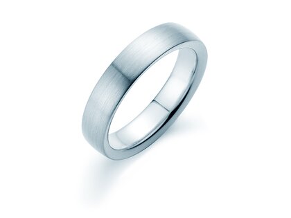 Ring Infinity 4,5mm in 9K Weißgold matt