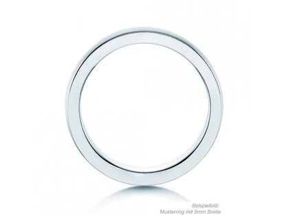 Ring Infinity 4,5mm in 9K Weißgold matt