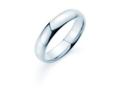 Ring Classic 4,5mm in 14K Weißgold poliert