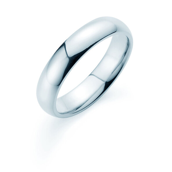 Ring Classic 4,5mm in 14K Weißgold poliert