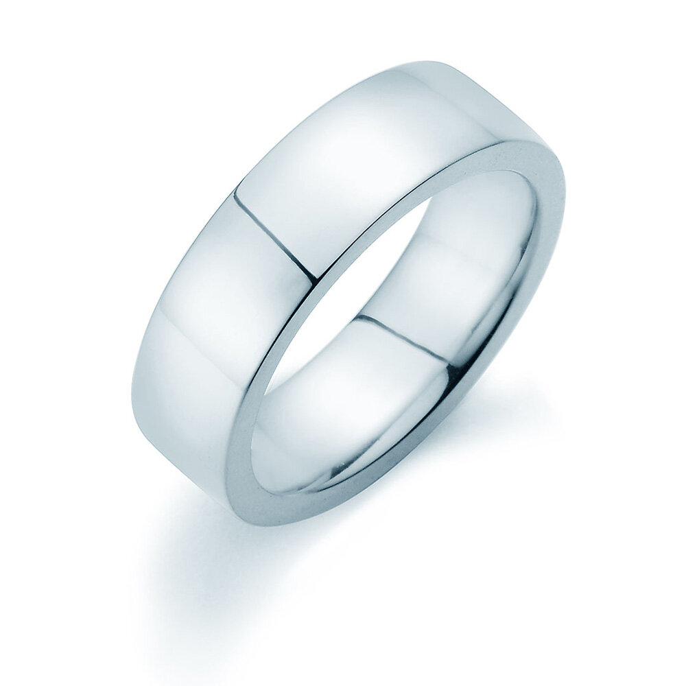 Ring Modern 6,5mm in Silber 925/- poliert