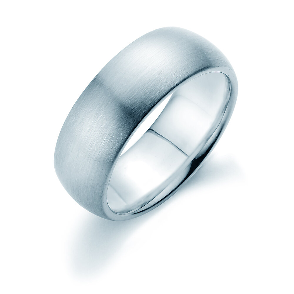 Ring Classic 7,5mm in Silber 925/- matt