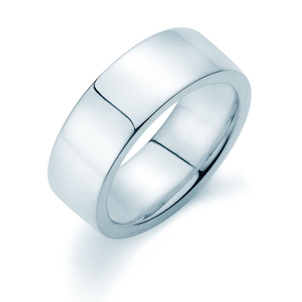 Ring Modern 7,5mm in Silber 925/- poliert