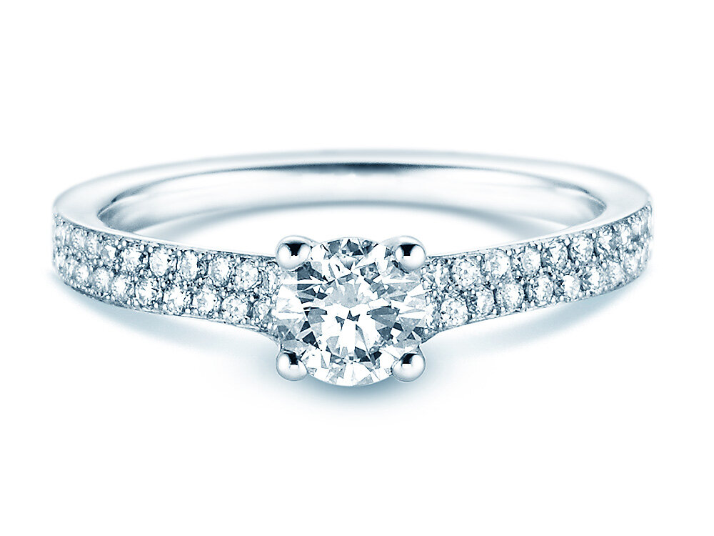 Diamantring Claire in 18K Weißgold mit Diamanten 0,70ct G/SI