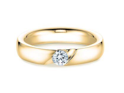 Spannring Italic in Gelbgold
