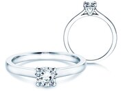 Solitärring Romance in 9K Weißgold mit Diamant 0,50ct