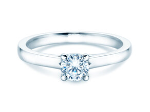 Solitärring Romance in 9K Weißgold mit Diamant 0,50ct