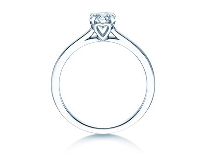 Solitärring Romance in 9K Weißgold mit Diamant 0,50ct