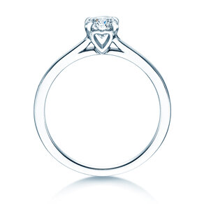 Solitärring Romance in 9K Weißgold mit Diamant 0,50ct
