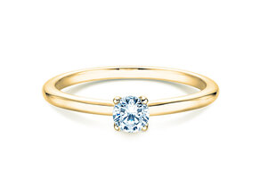Solitärring Classic 4 in Gelbgold