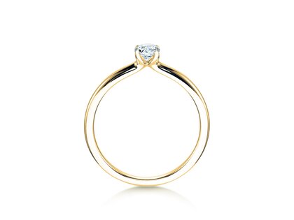 Solitärring Classic 4 in Gelbgold
