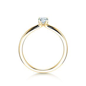 Solitärring Classic 4 in Gelbgold