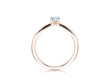 Solitärring Classic 4 in Roségold