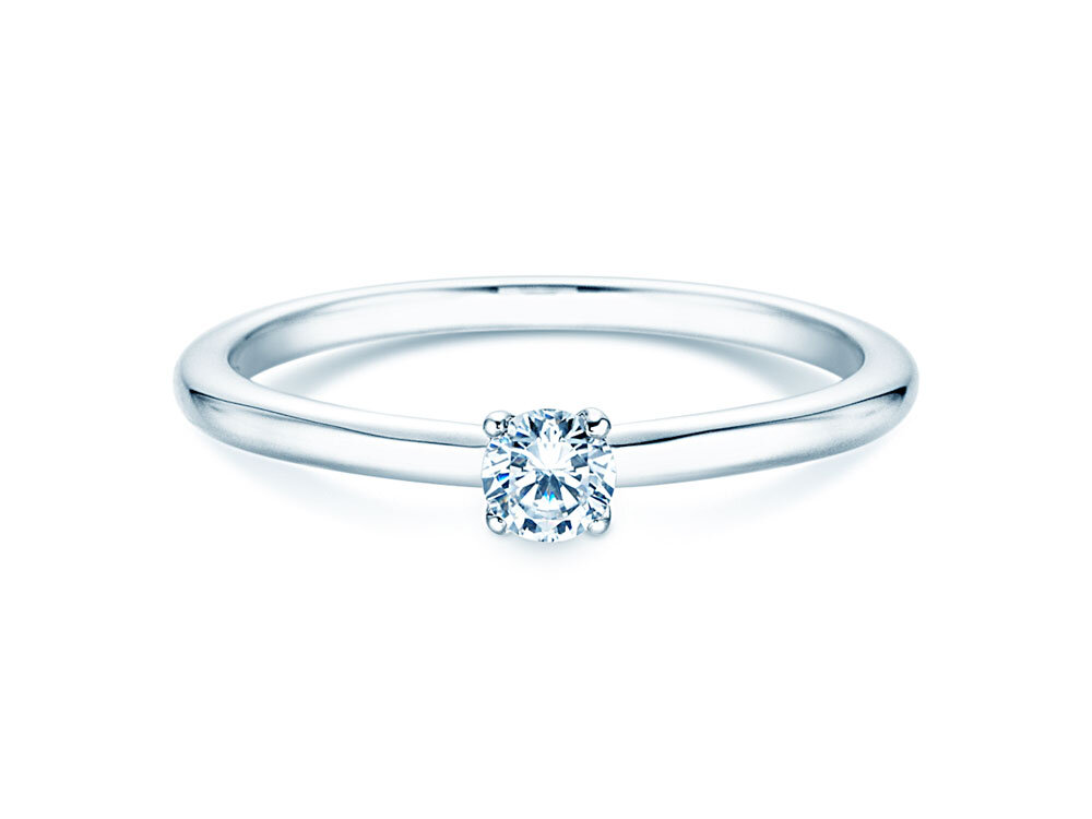Solitärring Classic 4 in Platin 950/-
