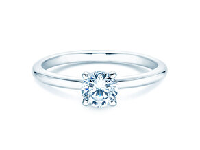 Solitärring Classic 4 in 9K Weißgold mit Diamant 0,50ct