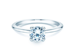Solitärring Classic 4 in 9K Weißgold mit Diamant 1,00ct