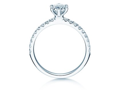 Ring Classic Pavé in Weißgold