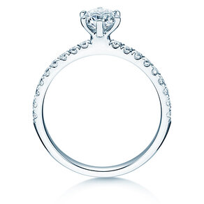 Ring Classic Pavé in Weißgold