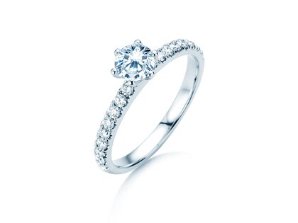 Ring Classic Pavé in Weißgold
