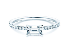 Diamantring Emerald-Cut