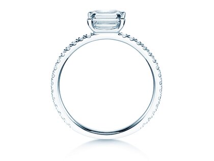 Diamantring Emerald-Cut