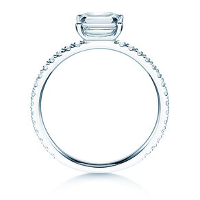 Diamantring Emerald-Cut