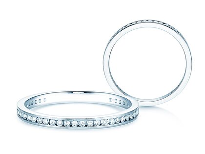 Verlobungsring Endless Love in 14K Weißgold mit Diamanten 0,20ct G/SI