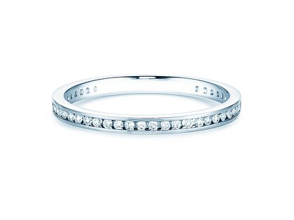 Verlobungsring Endless Love in 14K Weißgold mit Diamanten 0,20ct G/SI