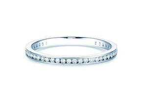 Verlobungsring Endless Love in 14K Weißgold mit Diamanten 0,20ct G/SI
