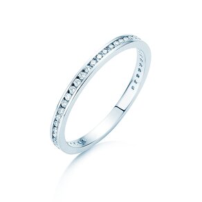 Verlobungsring Endless Love in 14K Weißgold mit Diamanten 0,20ct G/SI