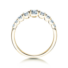 Diamantring 9 Diamonds in Gelbgold