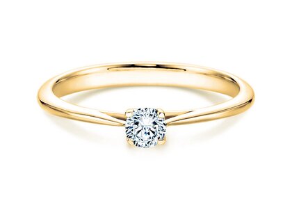 Solitärring Delight in Gelbgold