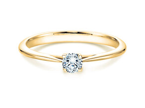 Solitärring Delight in Gelbgold