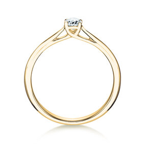Solitärring Delight in Gelbgold
