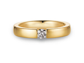 Spannring Infinity in Gelbgold