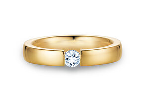 Spannring Infinity in Gelbgold