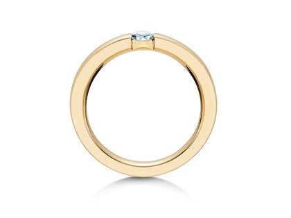 Spannring Infinity in Gelbgold