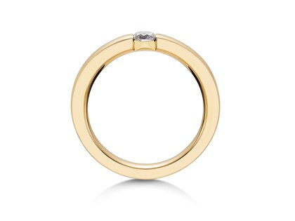 Spannring Infinity in Gelbgold