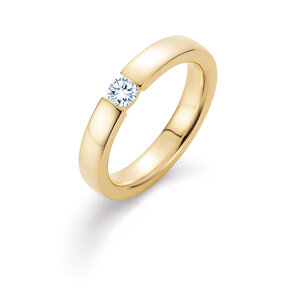 Spannring Infinity in Gelbgold