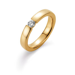 Spannring Infinity in Gelbgold