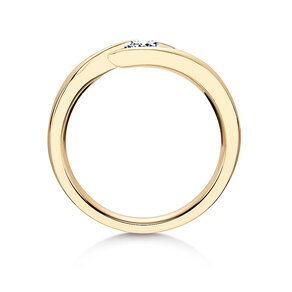 Spannring Twist in Gelbgold