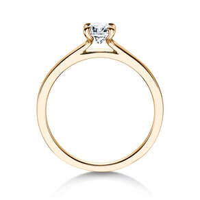 Solitärring Modern in Gelbgold